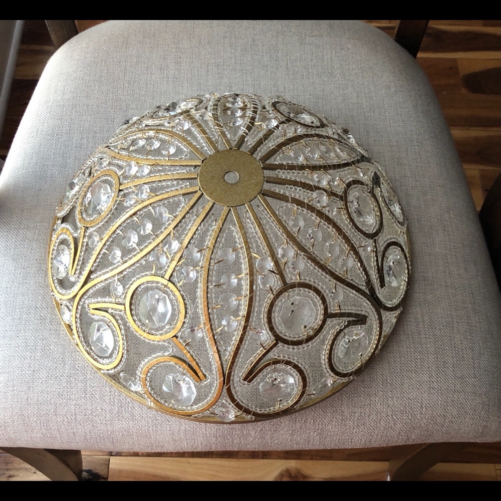 14-in Bronze Incandescent Flush Mount Cover Only